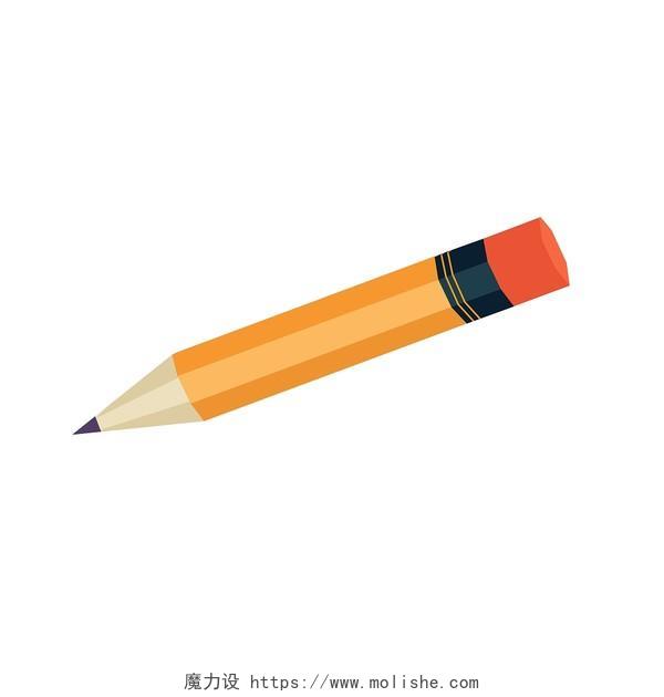 铅笔单个铅笔AI矢量插画png插画开学季铅笔